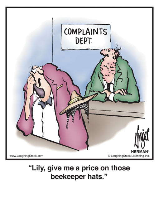 Lily, give me a price on those beekeeper hats.