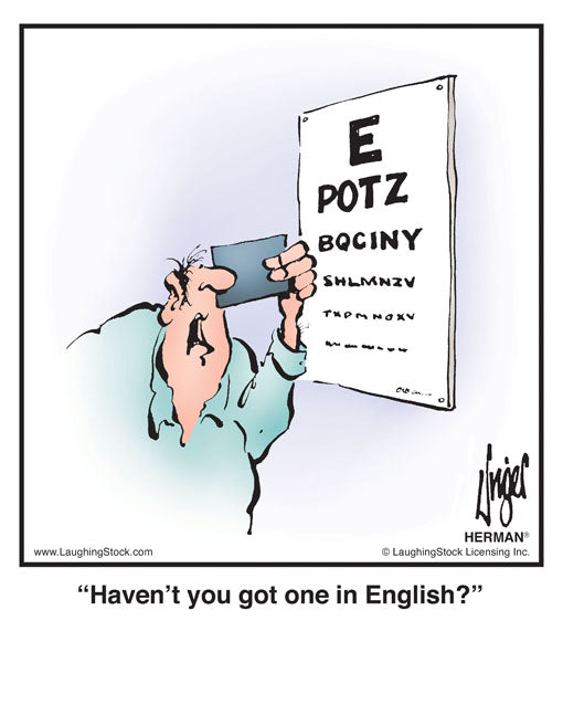 Haven’t you got one in English?