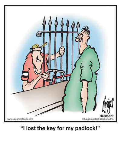 I lost the key for my padlock!