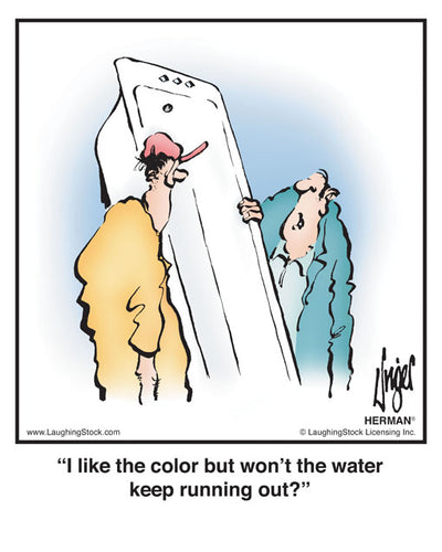 I like the color but won’t the water keep running out?