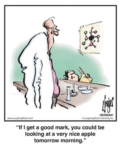 If I get a good mark, you could be looking at a very nice apple tomorrow morning.