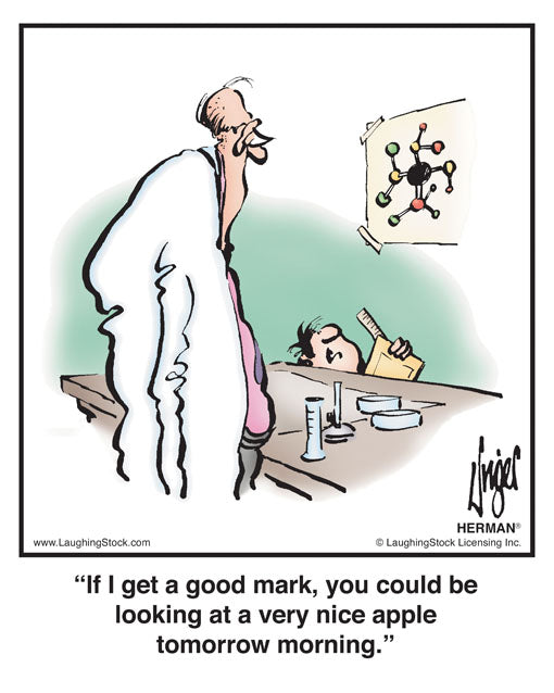 If I get a good mark, you could be looking at a very nice apple tomorrow morning.