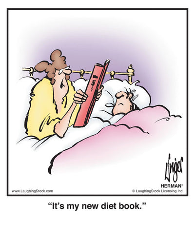 It’s my new diet book.