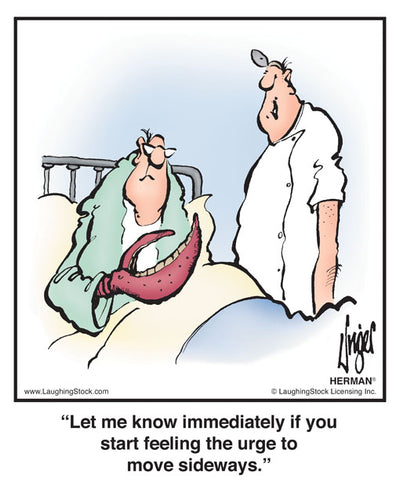 Let me know immediately if you start feeling the urge to move sideways.