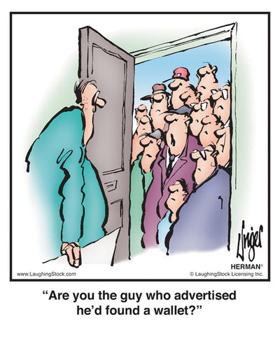 Are you the guy who advertised he’d found a wallet?