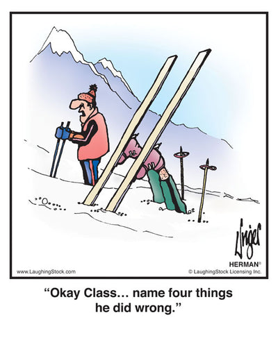 Okay Class… name four things he did wrong.