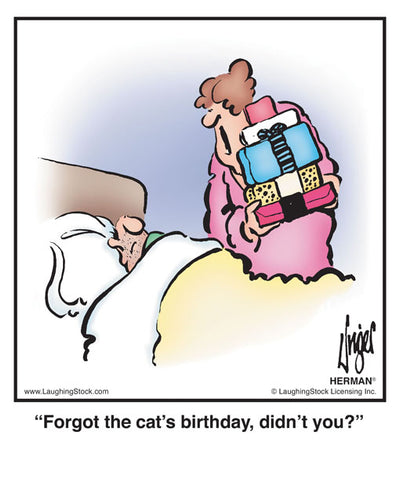Forgot the cat’s birthday, didn’t you?