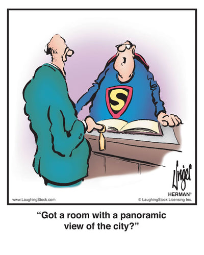 Got a room with a panoramic view of the city?