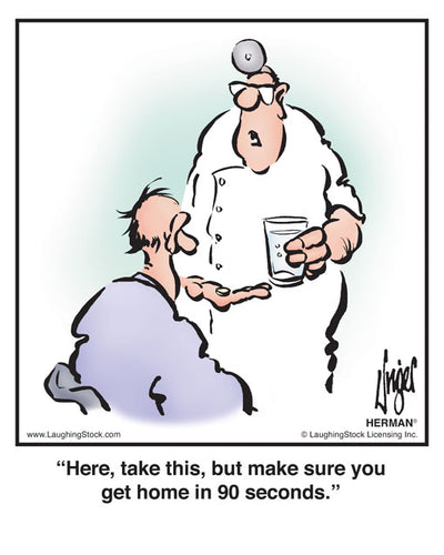 Here, take this, but make sure you get home in 90 seconds.