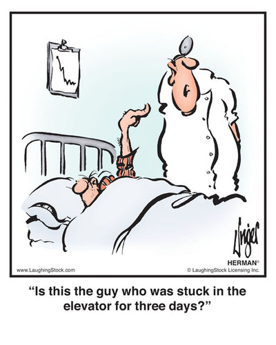 Is this the guy who was stuck in the elevator for three days?