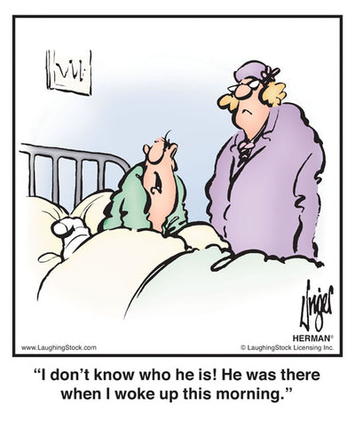 I don’t know who he is! He was there when I woke up this morning.