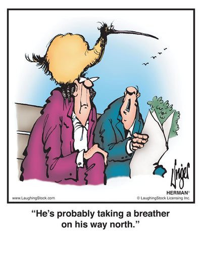 He’s probably taking a breather on his way north.