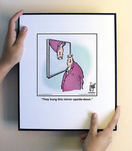 Load image into Gallery viewer, They hung this mirror upside-down.