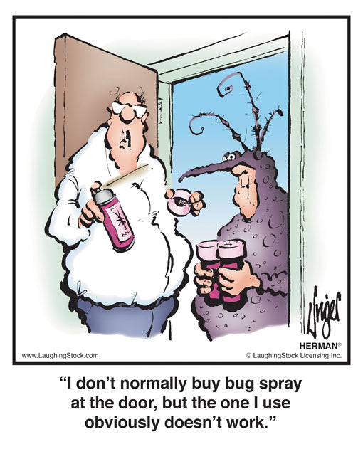 I don’t normally buy bug spray at the door, but the one I use obviously doesn’t work.