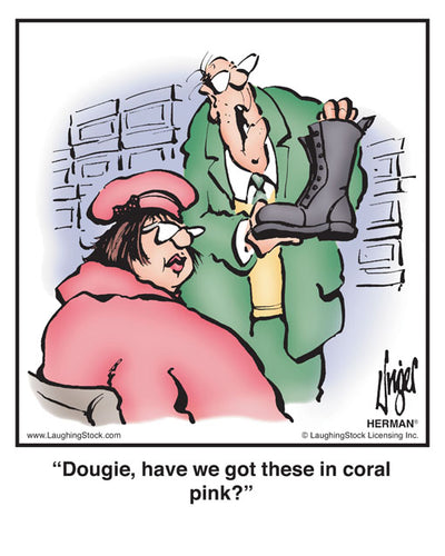 Dougie, have we got these in coral pink?