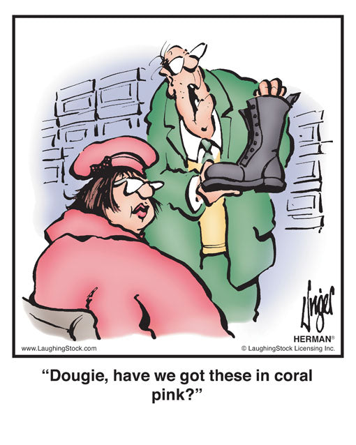 Dougie, have we got these in coral pink?