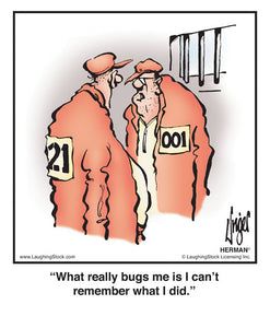 What really bugs me is I can’t remember what I did.