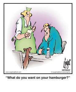 What do you want on your hamburger?
