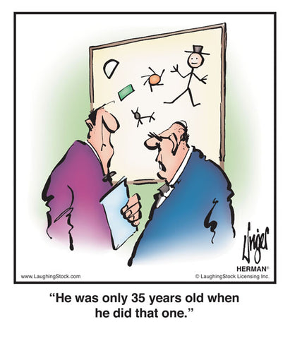 He was only 35 years old when he did that one.