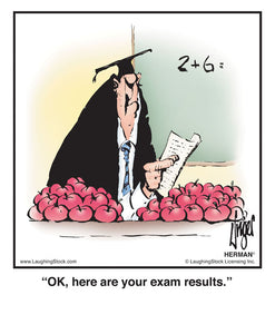OK, here are your exam results.