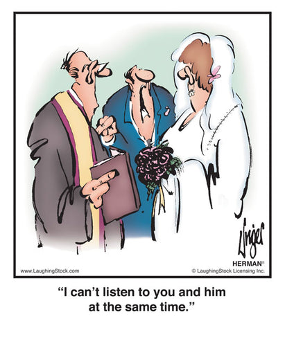 I can’t listen to you and him at the same time.