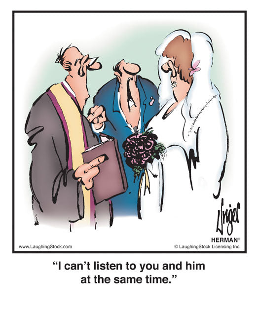 I can’t listen to you and him at the same time.