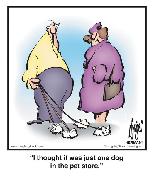 I thought it was just one dog in the pet store.