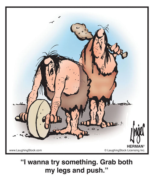 I wanna try something. Grab both my legs and push.