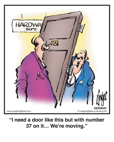 I need a door like this but with number 37 on it… We’re moving.