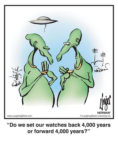 Do we set our watches back 4,000 years or forward 4,000 years?