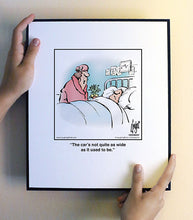 Load image into Gallery viewer, The car’s not quite as wide as it used to be.