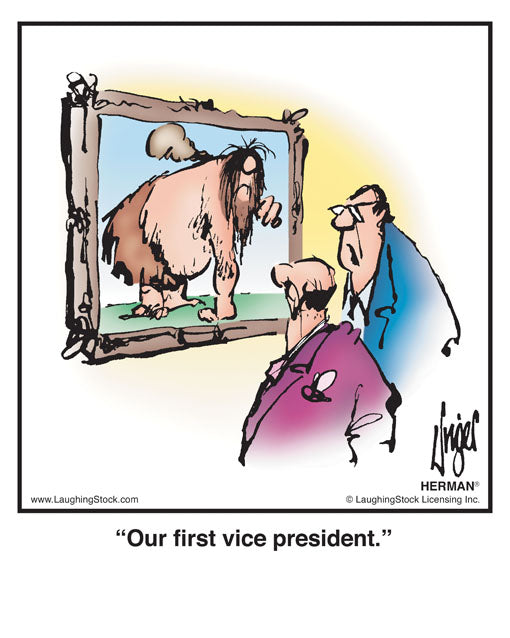 Our ﬁrst vice president.