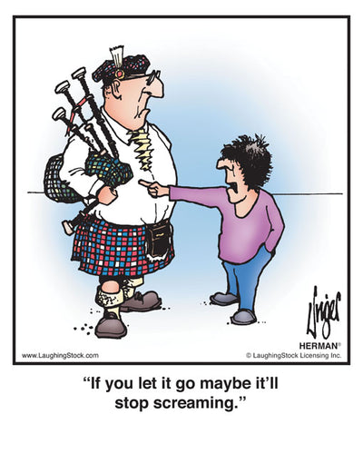 If you let it go maybe it’ll stop screaming.