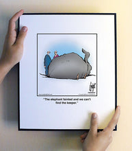 Load image into Gallery viewer, The elephant fainted and we can’t find the keeper.