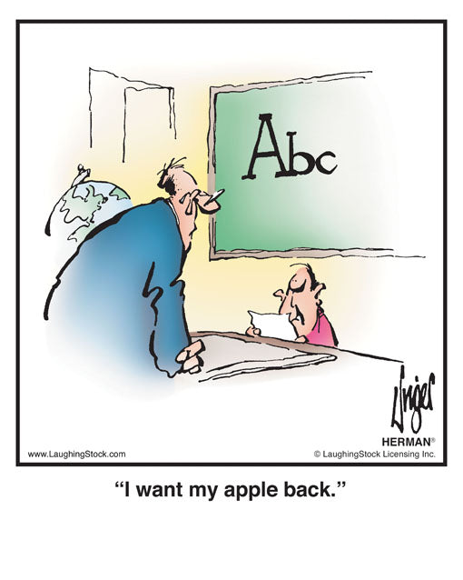 I want my apple back.