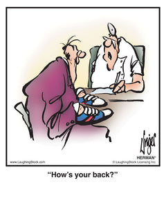 How's your back? – LaughingStock