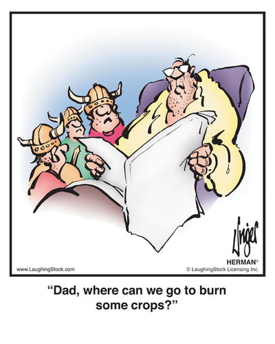 Dad, where can we go to burn some crops?