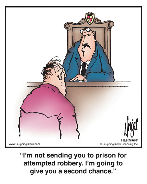 I’m not sending you to prison for attempted robbery. I’m going to give you a second chance.