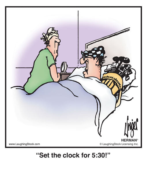 Set the clock for 5:30!