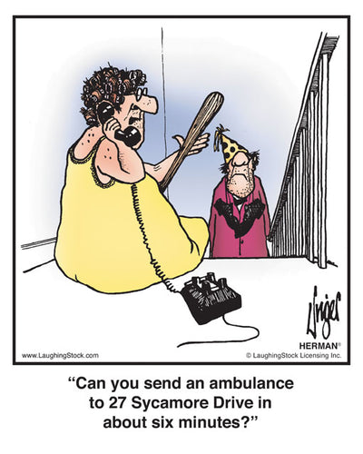 Can you send an ambulance to 27 Sycamore Drive in about six minutes?