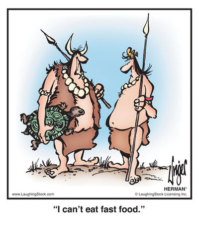 I can’t eat fast food.