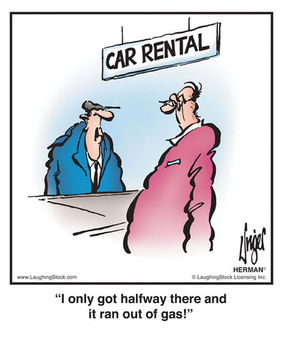 I only got halfway there and it ran out of gas!