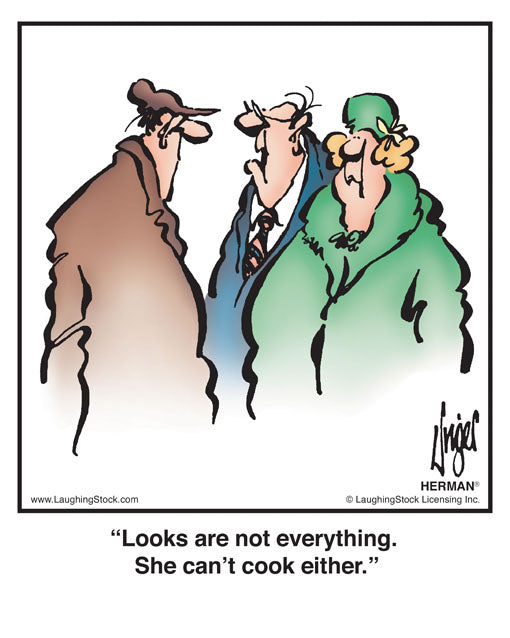 Looks are not everything. She can’t cook either.