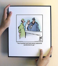 Load image into Gallery viewer, Two hundred and forty-seven submarine sandwiches to go.