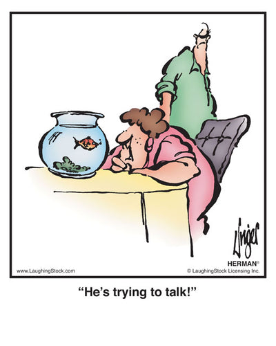 He’s trying to talk!