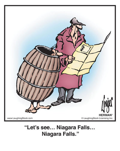 Let’s see… Niagara Falls… Niagara Falls.