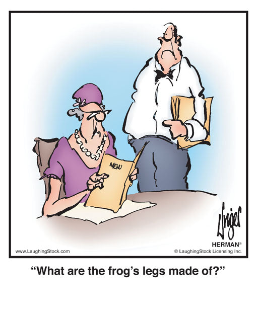 What are the frog’s legs made of?