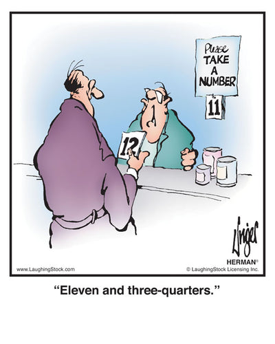 Eleven and three-quarters.