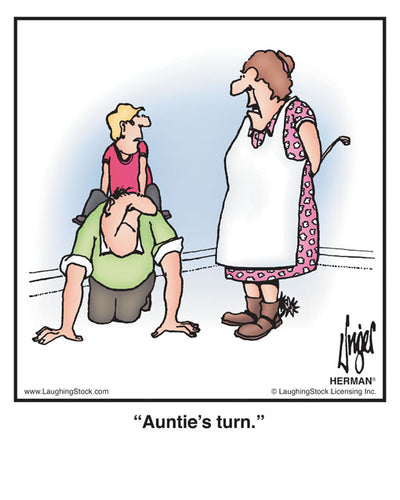Auntie’s turn.