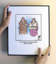 Load image into Gallery viewer, I’m outside the railway station after 3 o’clock.